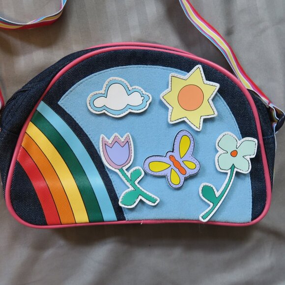 GapKids Purse/Bag w/Attachable Play Pieces-Flowers, Butterfly, Sun & Cloud  NWT - Picture 6 of 9